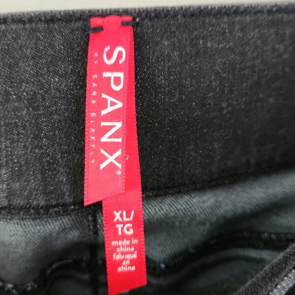 SPANX | Distressed Ankle Skinny Jeans Jeggings Black Size XL - Picture 3 of 3
